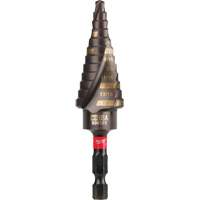 #4 Shockwave Impact Duty Step Drill Bit, 3/16" - 7/8" , 1/16" Increments, Titanium Helyx Safety & Industrial Supplies