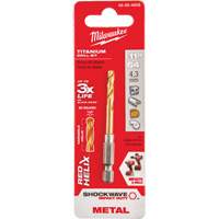 Shockwave Drill Bit, 11/64", Titanium, 1-3/32" Flute, 135° Point Helyx Safety & Industrial Supplies