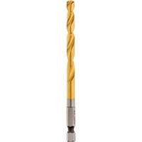 Shockwave Drill Bit, 1/4", Titanium, 2-15/32" Flute, 135° Point Helyx Safety & Industrial Supplies