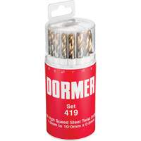 Jobber Drill Bit Set, 19 Pieces, High Speed Steel Helyx Safety & Industrial Supplies