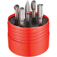 Double Cut Rotary Burr Set, 5 Pieces Helyx Safety & Industrial Supplies