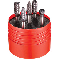 Double Cut Rotary Burr Set, 5 Pieces Helyx Safety & Industrial Supplies