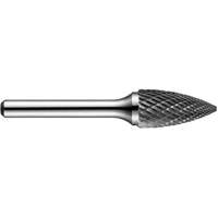 Pointed Tree Rotary Burr, SG-50DC, 1/2" Dia., 1/4" Shank, 1" Depth of Cut Helyx Safety & Industrial Supplies