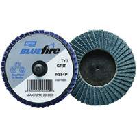 Mini-disque &agrave; lamelles R884P BlueFire, 3" x Type 27, Grain P40, Alumine de zirconium Helyx Safety & Industrial Supplies