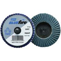 Mini disques &agrave; lamelles BlueFire R884P, 2" x Type 27, Grain 40, Alumine de zirconium Helyx Safety & Industrial Supplies