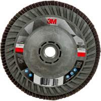 Disque &agrave; lamelles &agrave; changement rapide 769F, 5" x 5/8"-11, Type 27, Grain 120+, C&eacute;ramique Helyx Safety & Industrial Supplies