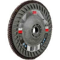 Disque &agrave; lamelles &agrave; changement rapide 769F, 5" x 5/8"-11, Type 27, Grain 120+, C&eacute;ramique Helyx Safety & Industrial Supplies