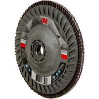 Disque &agrave; lamelles &agrave; changement rapide 769F, 5" x 5/8"-11, Type 27, Grain 120+, C&eacute;ramique Helyx Safety & Industrial Supplies