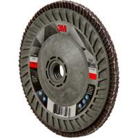 Disque &agrave; lamelles &agrave; changement rapide 769F, 5" x 5/8"-11, Type 29, Grain 120+, C&eacute;ramique Helyx Safety & Industrial Supplies