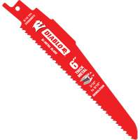 Lame de scie alternative pour la d&eacute;molition et les m&eacute;taux &eacute;pais, Bim&eacute;tal, 8-10 Dents par pouce, 6" lo Helyx Safety & Industrial Supplies