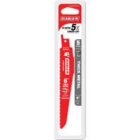 Lame de scie alternative pour la d&eacute;molition et les m&eacute;taux &eacute;pais, Bim&eacute;tal, 8-10 Dents par pouce, 6" lo Helyx Safety & Industrial Supplies