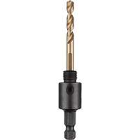 Hole Dozer Hole Saw Small Arbor with Cobalt Pilot Bit, 0" - 1-3/16", 1/4" Shank Helyx Safety & Industrial Supplies