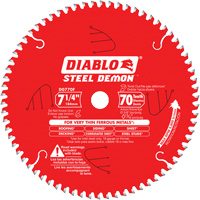 Steel Demon Cutting Saw Blade, 7-1/4", 70 Teeth, Metal Use Helyx Safety & Industrial Supplies