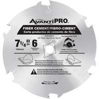 AvantiPro Cutting Saw Blade, 7-1/4", 6 Teeth, Fibre Cement Use Helyx Safety & Industrial Supplies