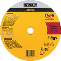FlexVolt&reg; Metal Cut-Off Wheel, 9-1/16" x 0.078", 22.23 mm Arbor, Ceramic, Type 1 Helyx Safety & Industrial Supplies