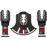 Jeu de lames oscillantes bi-metal de taille universelle 3mcx Helyx Safety & Industrial Supplies