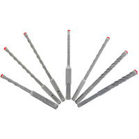 Jeu de forets pour marteau &agrave; t&ecirc;te enti&egrave;rement au carbure &agrave; 4 couteaux SDS-Plus Rebar Demon, 7 morceaux, Carbure Helyx Safety & Industrial Supplies