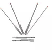Jeu de forets et burins pour marteau &agrave; t&ecirc;te enti&egrave;rement au carbure &agrave; 4 couteaux SDS-Plus Rebar Demon, 6 morceaux, Carbure Helyx Safety & Industrial Supplies