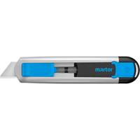 Couteau de s&eacute;curit&eacute; r&eacute;tractable Secubase 525 avec lame &agrave; pointe &eacute;mouss&eacute;e, 18 mm, Prise en Aluminium Helyx Safety & Industrial Supplies