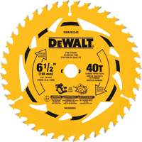 Framing Circular Saw Blade, 6-1/2", 40 Teeth, Wood Use Helyx Safety & Industrial Supplies