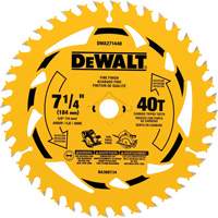Circular Saw Blade, 7-1/4", 40 Teeth, Wood Use Helyx Safety & Industrial Supplies