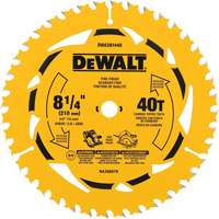 Cross Cutting Circular Saw Blade, 8-1/4", 40 Teeth, Wood Use Helyx Safety & Industrial Supplies