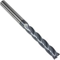Fraise en bout carr&eacute;e extra longue 30° S237, 1/8" dia., 3" lo, 4 cannelures, 1/8" tige, Carbure Helyx Safety & Industrial Supplies