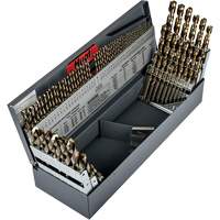 Heavy-Duty Jobber Length Combination Drill Bit Set, 115 Pieces, High Speed Cobalt Helyx Safety & Industrial Supplies