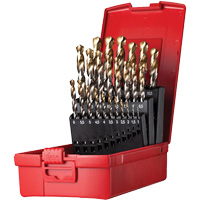 Jobber Length Drill Bit Set, 25 Pieces, High Speed Steel Helyx Safety & Industrial Supplies