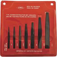 ISE-7 Ensemble d'extracteurs de vis carr&eacute;es 7 pi&egrave;ces, Pour vis de 1/8" - 9/16" Helyx Safety & Industrial Supplies