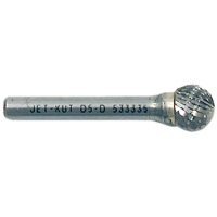 Jet-Kut&reg; Ball Shape Bur, 1/4" Dia., 1/4" Shank, 7/32" Depth of Cut Helyx Safety & Industrial Supplies