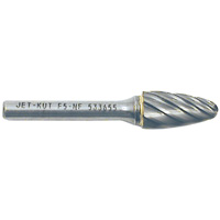 F5-NF 1/4" Round Nose Shape Bur for Aluminum/Non-Ferrous Materials, 1/2" Dia. Helyx Safety & Industrial Supplies
