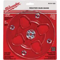 Embase transparente avec un diam&egrave;tre de 7" et un orifice central de 1-3/16" Helyx Safety & Industrial Supplies
