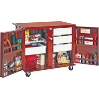 &eacute;tabli roulant, 43-7/8" la x 38-1/2" h x 26-7/8" p, Capacit&eacute; de 21,7 pi³ Helyx Safety & Industrial Supplies