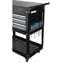 Utility Cart, 4 Drawers, 18" L x 33" W x 39" H, Black Helyx Safety & Industrial Supplies