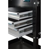 Utility Cart, 4 Drawers, 18" L x 33" W x 39" H, Black Helyx Safety & Industrial Supplies