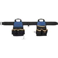 Combin&eacute;s de ceinture &agrave; outils &agrave; 20 pochettes, Polyester, Noir Helyx Safety & Industrial Supplies