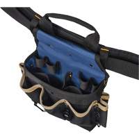 Combin&eacute;s de ceinture &agrave; outils &agrave; 20 pochettes, Polyester, Noir Helyx Safety & Industrial Supplies