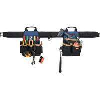 Combin&eacute;s de ceinture &agrave; outils &agrave; 20 pochettes, Polyester, Noir Helyx Safety & Industrial Supplies