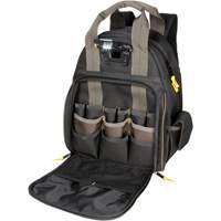 Sacs &agrave; dos pour outils Techgear &agrave; 53 pochettes, 16" lo x 13-1/4" la, Noir, Polyester Helyx Safety & Industrial Supplies