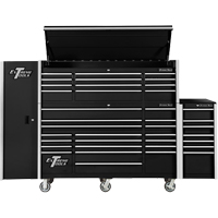 Armoire lat&eacute;rale s&eacute;rie RX, 3 tiroirs, 19" la x 25" p x 61" h, Noir Helyx Safety & Industrial Supplies