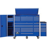 Armoire lat&eacute;rale s&eacute;rie RX, 3 tiroirs, 19" la x 25" p x 61" h, Bleu Helyx Safety & Industrial Supplies