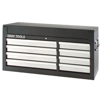 Coffre sup&eacute;rieur - 8 tiroirs, 41-1/2" la, 8 tiroirs, Noir Helyx Safety & Industrial Supplies