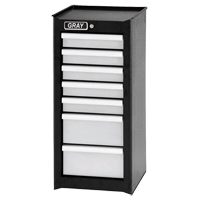 Armoire compl&eacute;mentaire, 7 tiroirs, 14-3/4" la x 18" p x 33,34" h, Noir Helyx Safety & Industrial Supplies