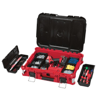 Packout Tool Box, 22" x 16" x 7", Black/Red Helyx Safety & Industrial Supplies
