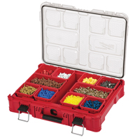 Packout Organizer, 20" x 15" x 5", Black/Red Helyx Safety & Industrial Supplies