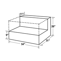 R&eacute;servoir de transfert pour carburant en acier, Acier, Capacit&eacute; 50 gal., Blanc Helyx Safety & Industrial Supplies