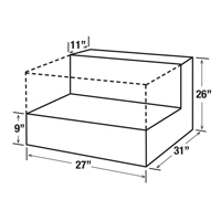R&eacute;servoir de transfert pour carburant en acier, Acier, Capacit&eacute; 48 gal., Blanc Helyx Safety & Industrial Supplies