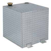 R&eacute;servoir de transfert pour carburant en aluminium, Aluminium, Capacit&eacute; 50 gal., Argent Helyx Safety & Industrial Supplies