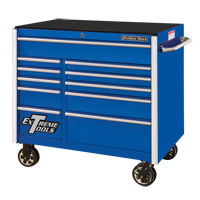 Armoire roulante pour outils s&eacute;rie RX, 11 tiroirs, 41-1/2" la x 25-1/2" p x 40-1/2" h, Bleu Helyx Safety & Industrial Supplies